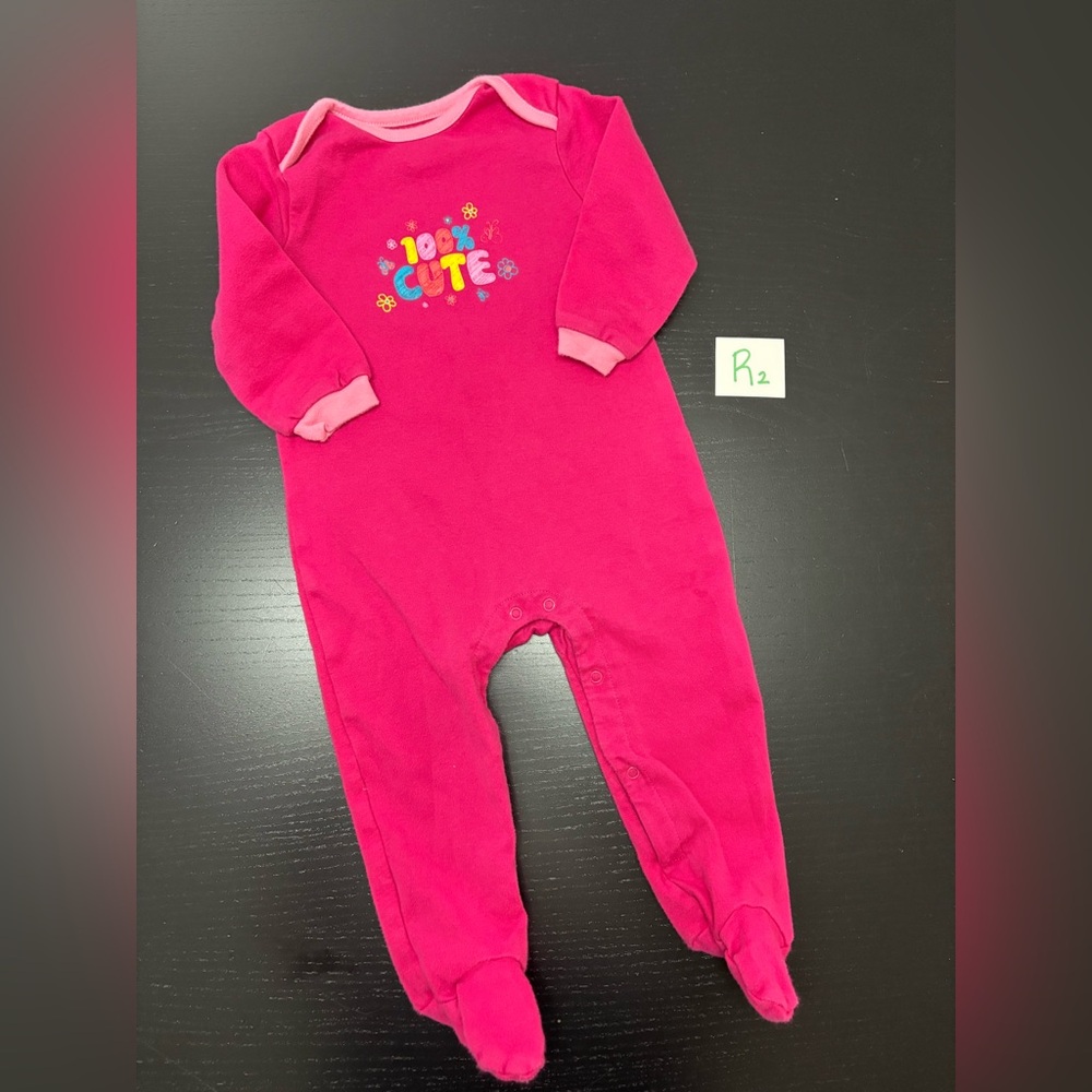 ⭐️2/$8.00⭐️ George 6-12m Pink Footed Outfit
